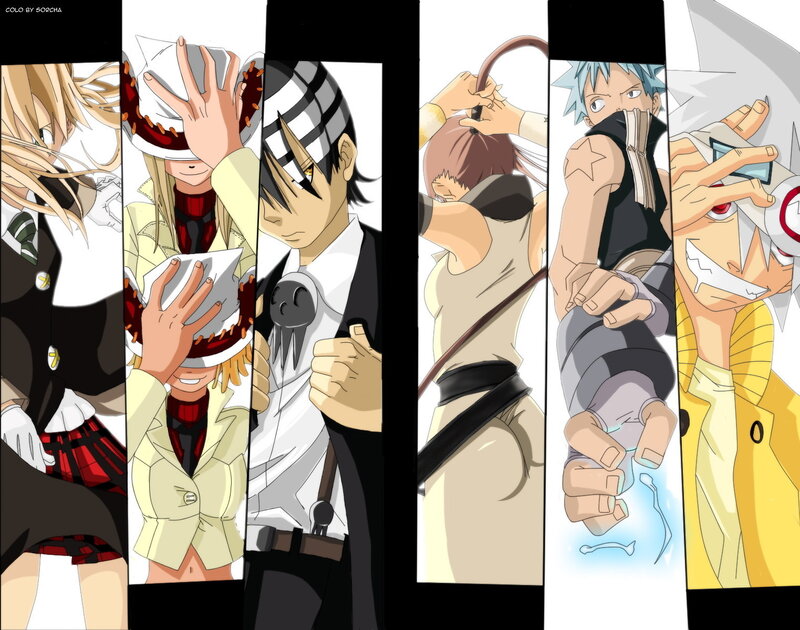 anime character collage