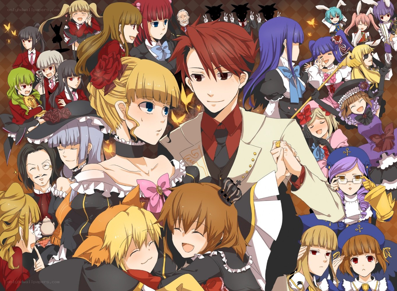 anime character collage