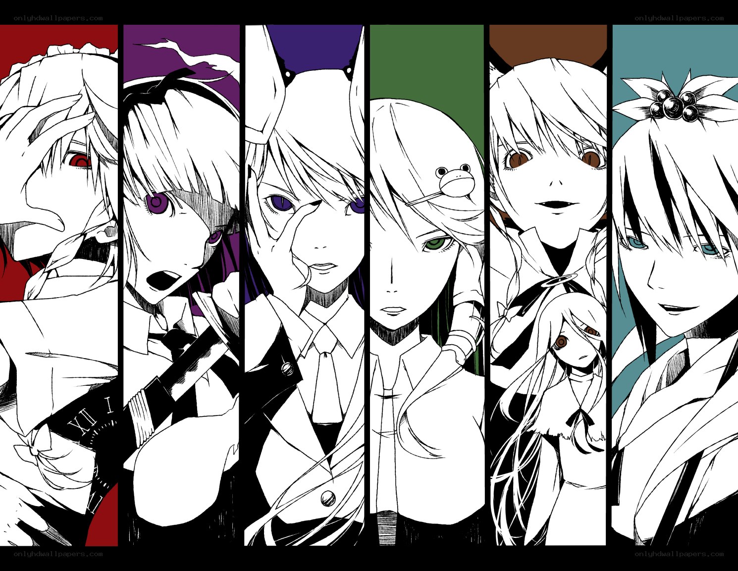 anime character collage