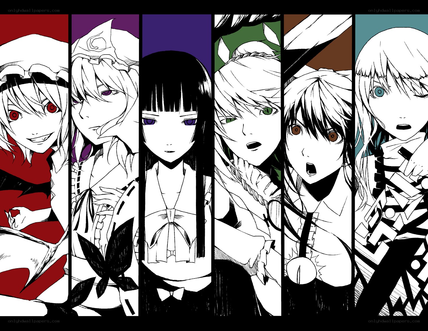 anime character collage