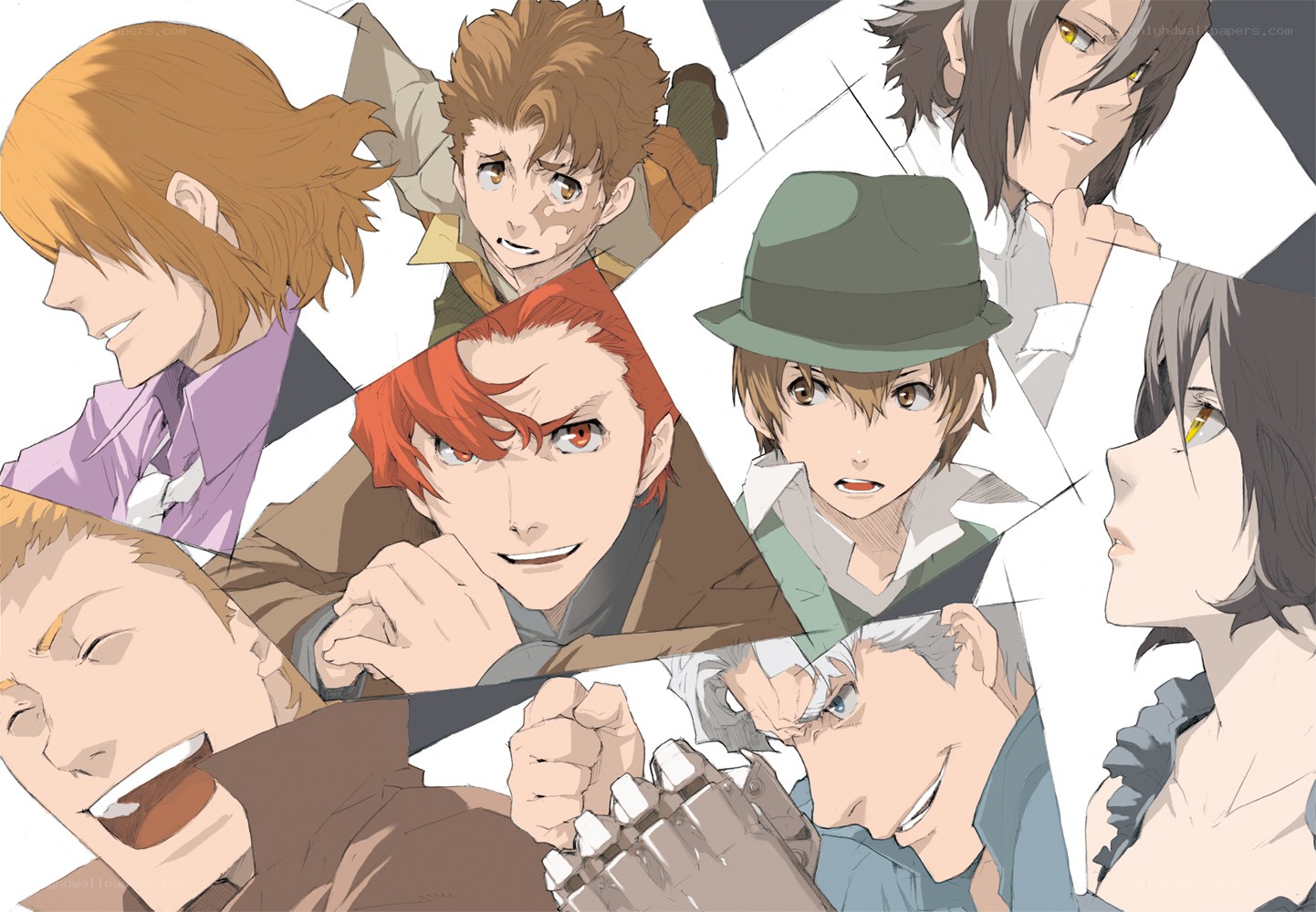anime character collage