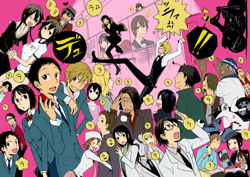 Anime character collage