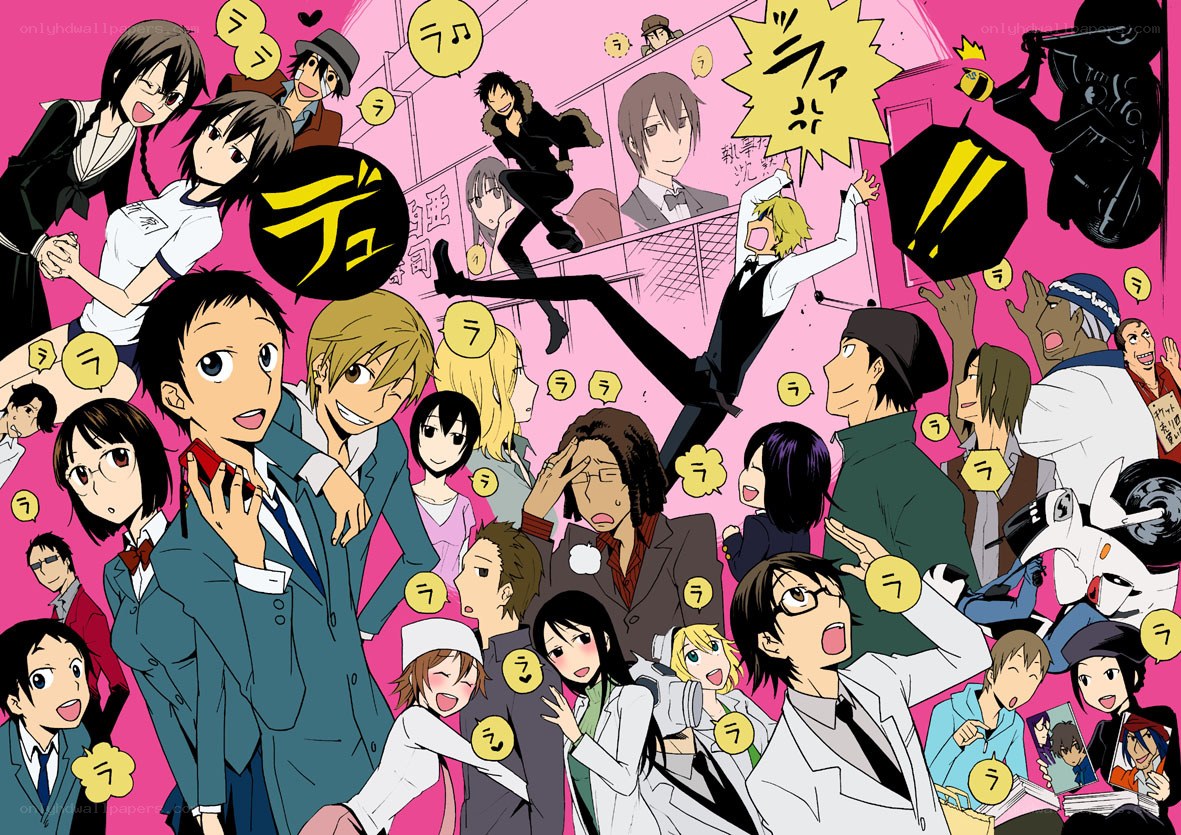 Anime character collage