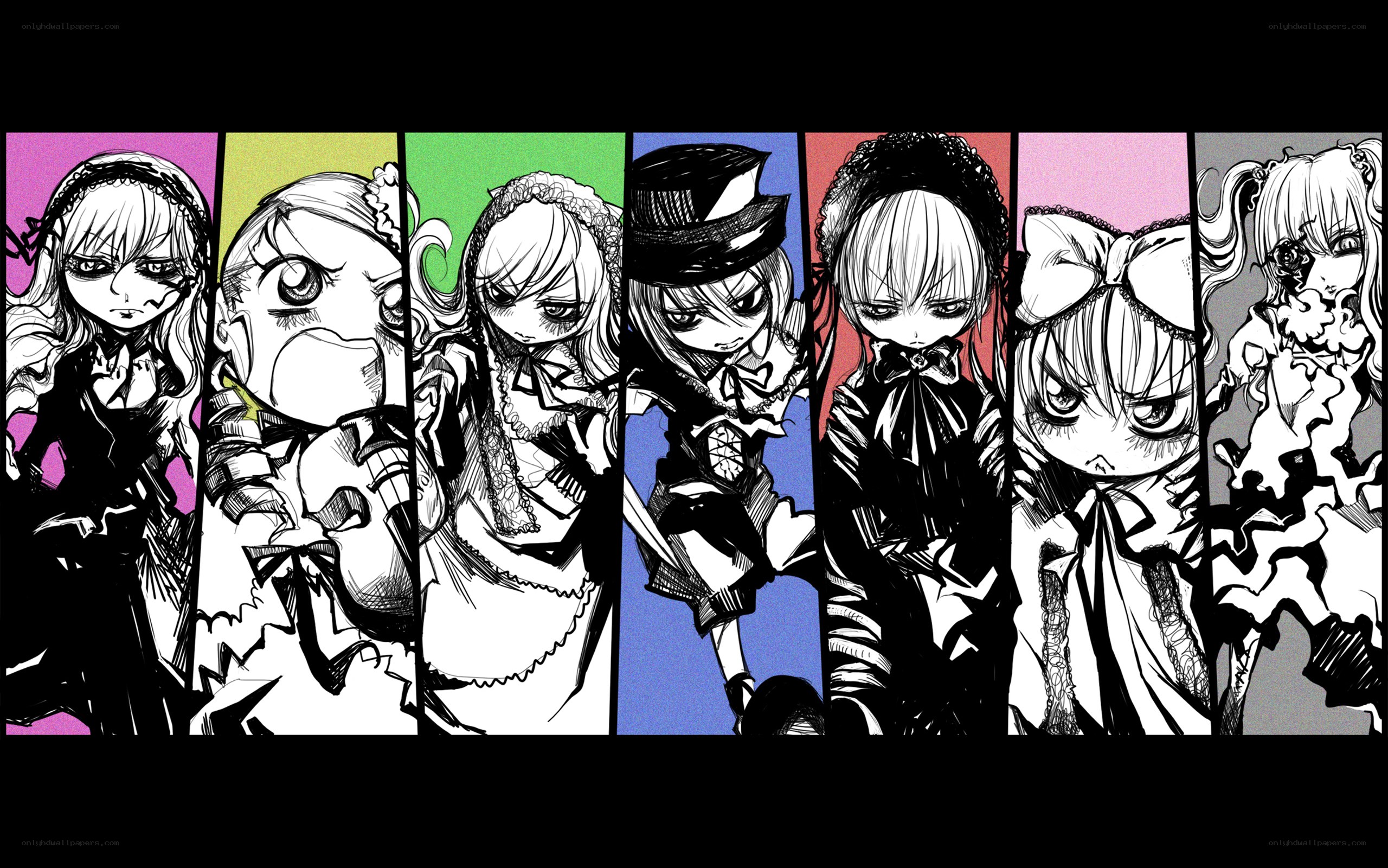 anime character collage