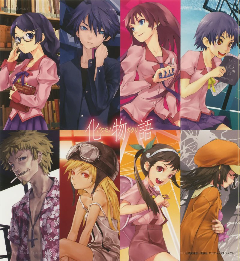 Anime character collage