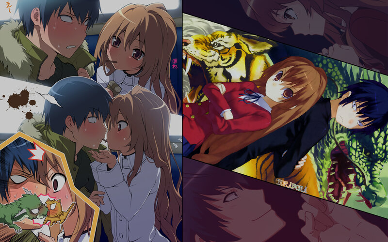 Anime character collage