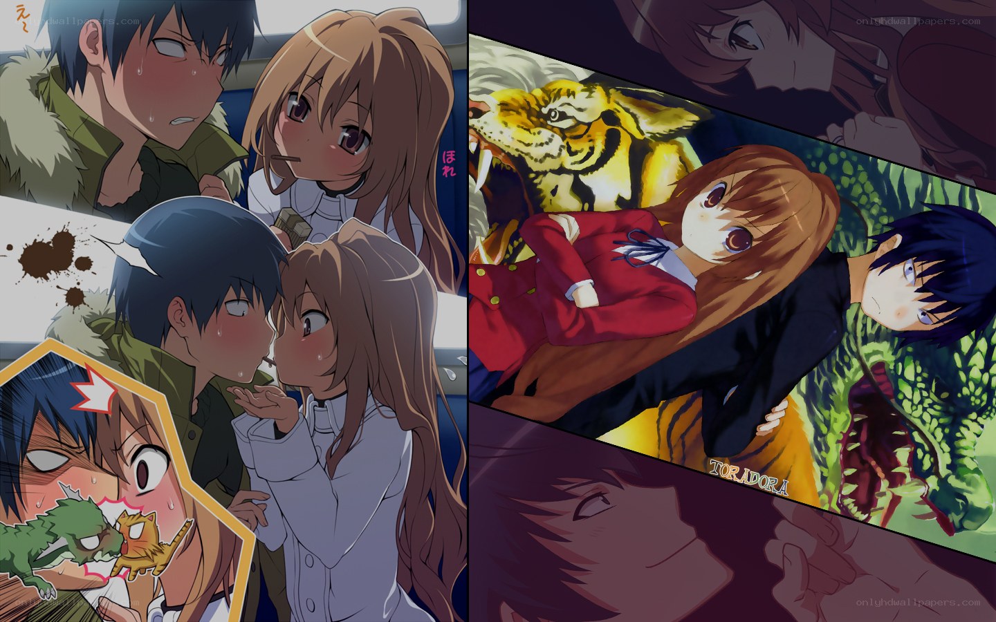 Anime character collage
