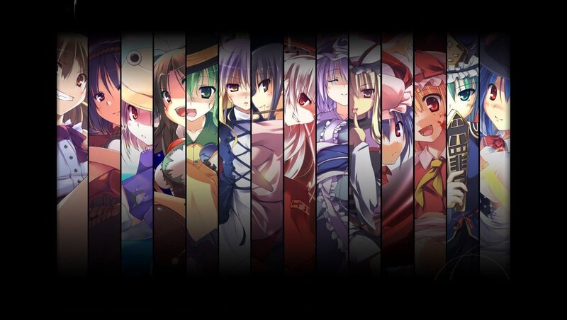 anime character collage