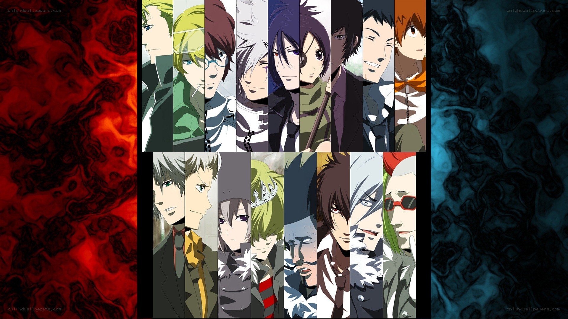 anime character collage