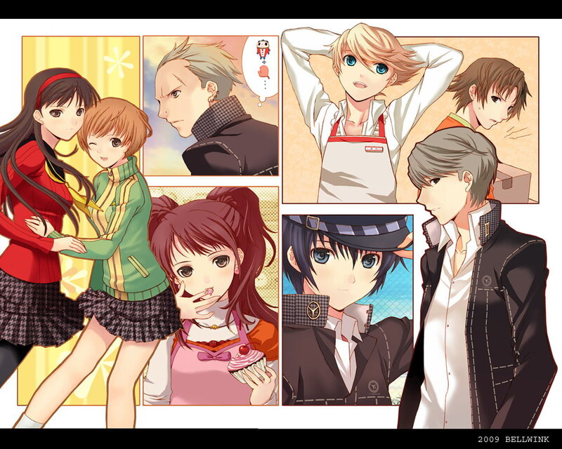 anime character collage