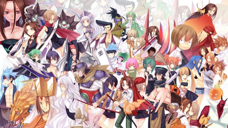Anime character collage