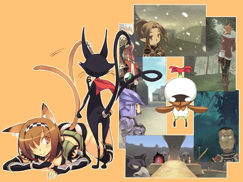 Anime character collage