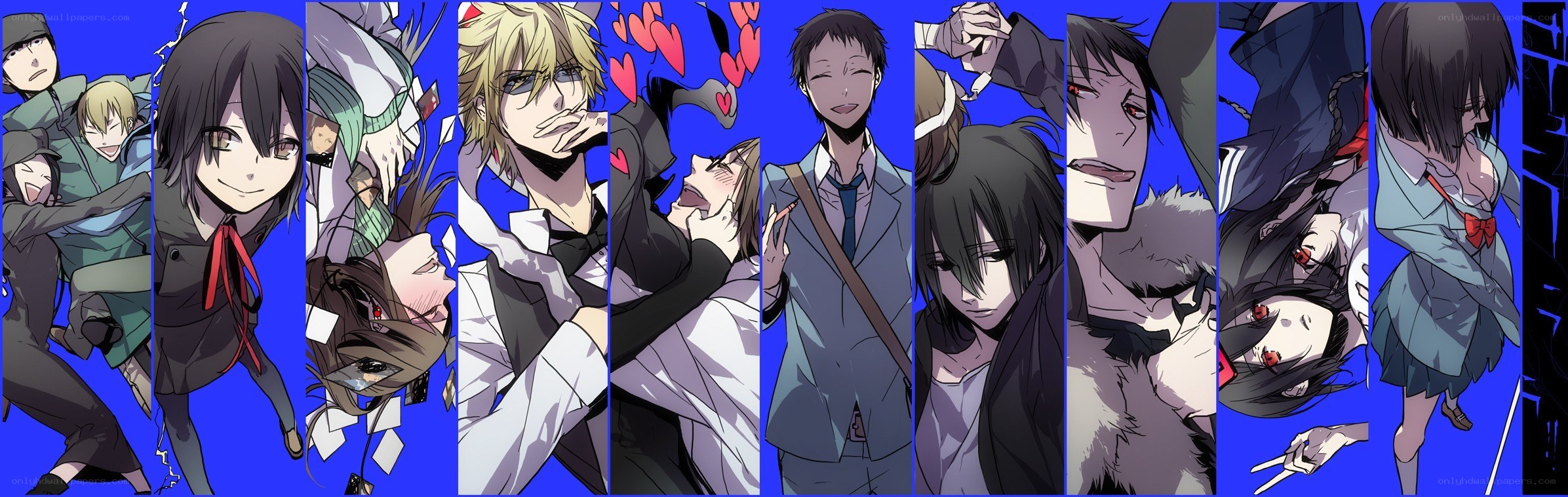 Anime character collage
