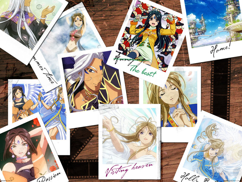 Anime character collage