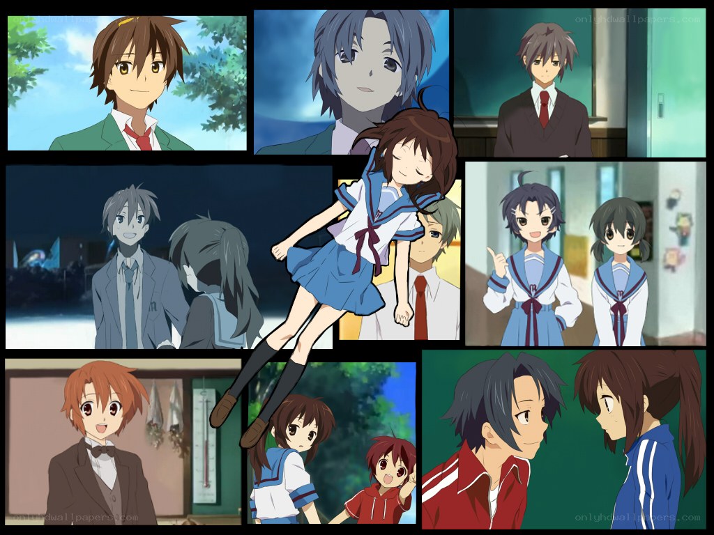 Anime character collage