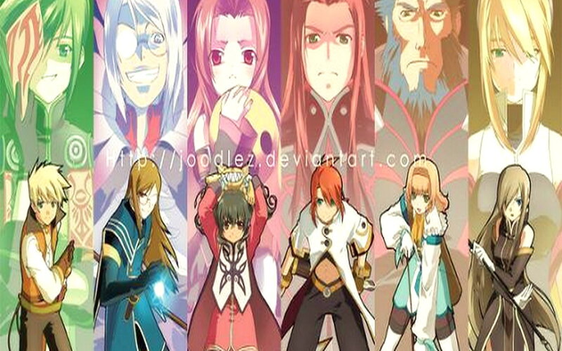 anime character collage