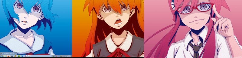 Anime character collage