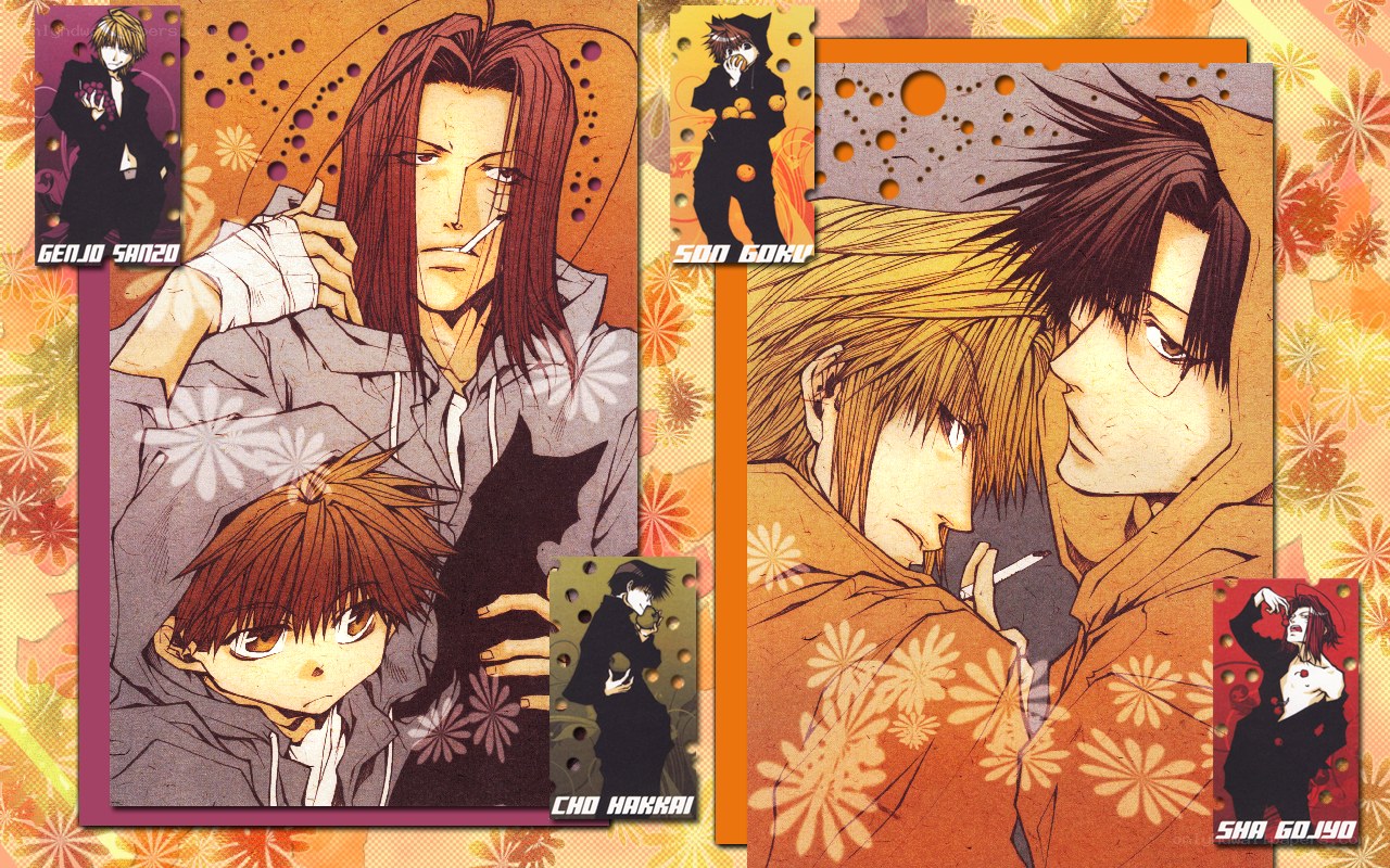 Anime character collage