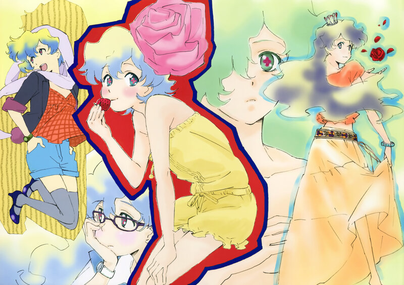 Anime character collage