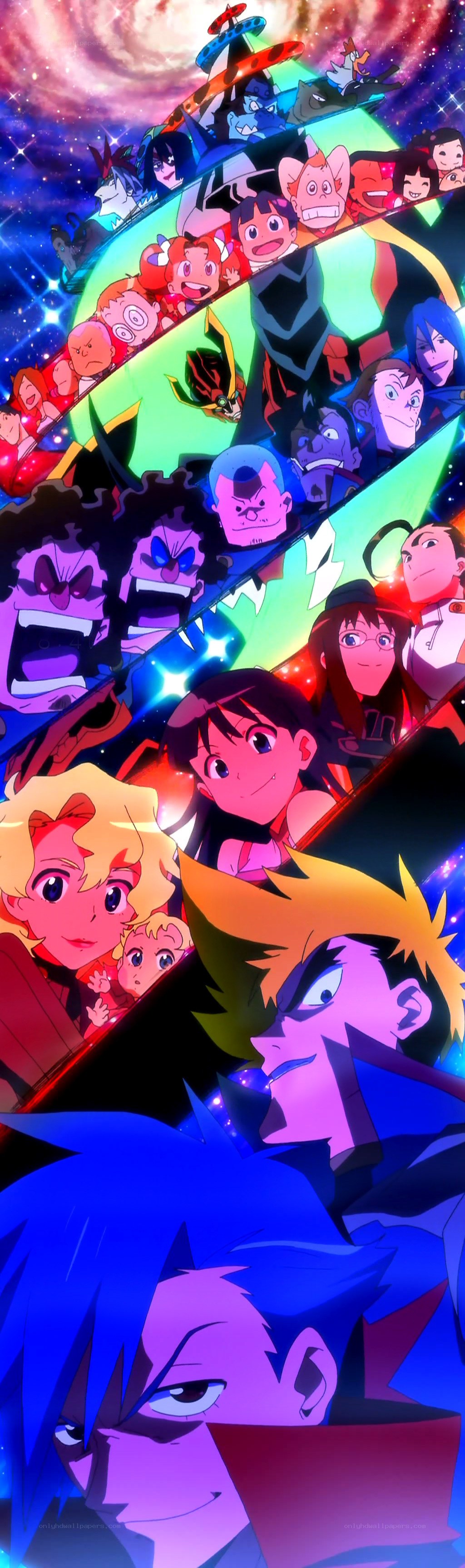 Anime character collage