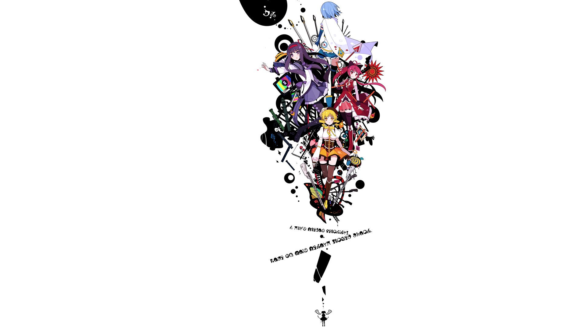 anime character collage art