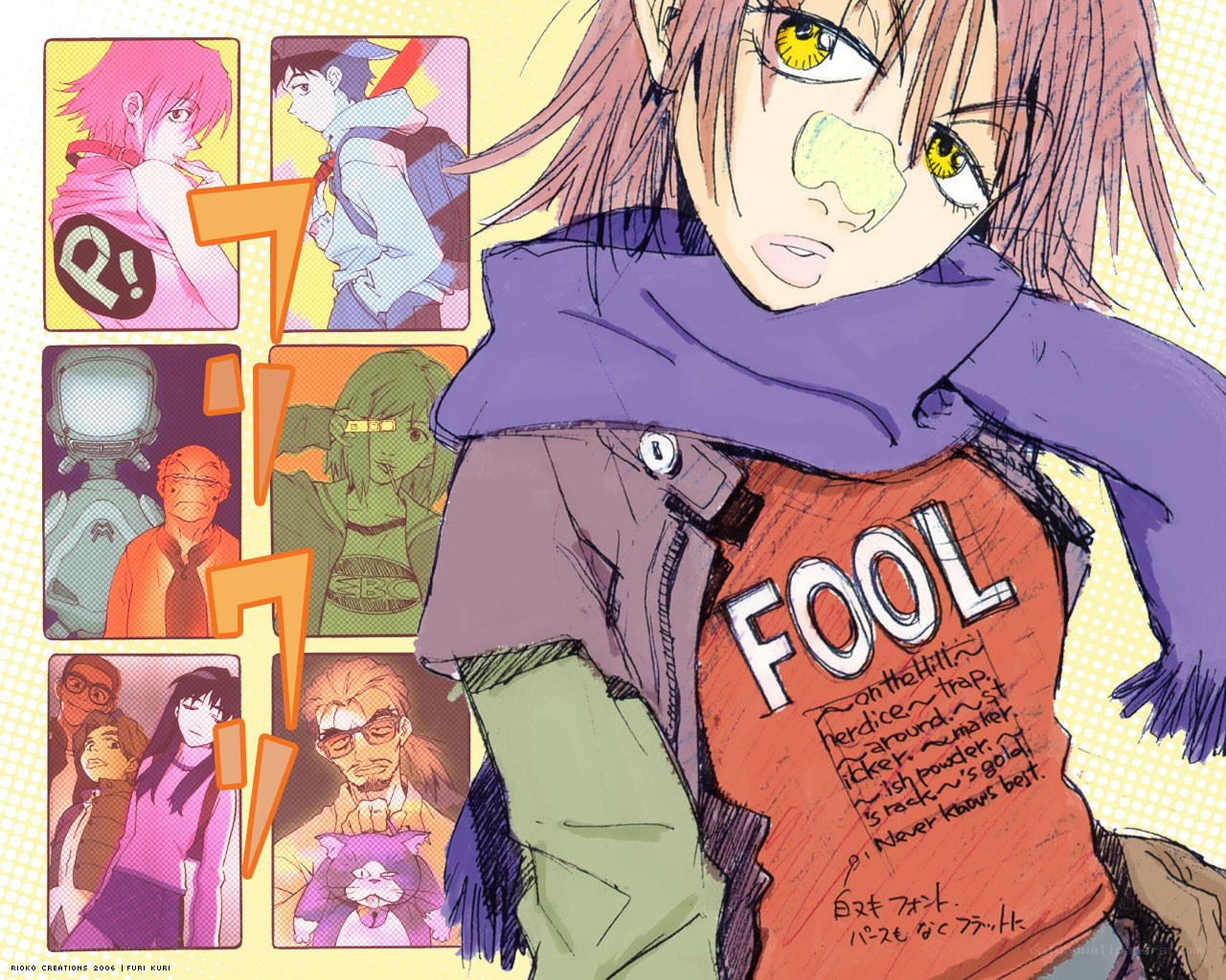 Anime character collage art