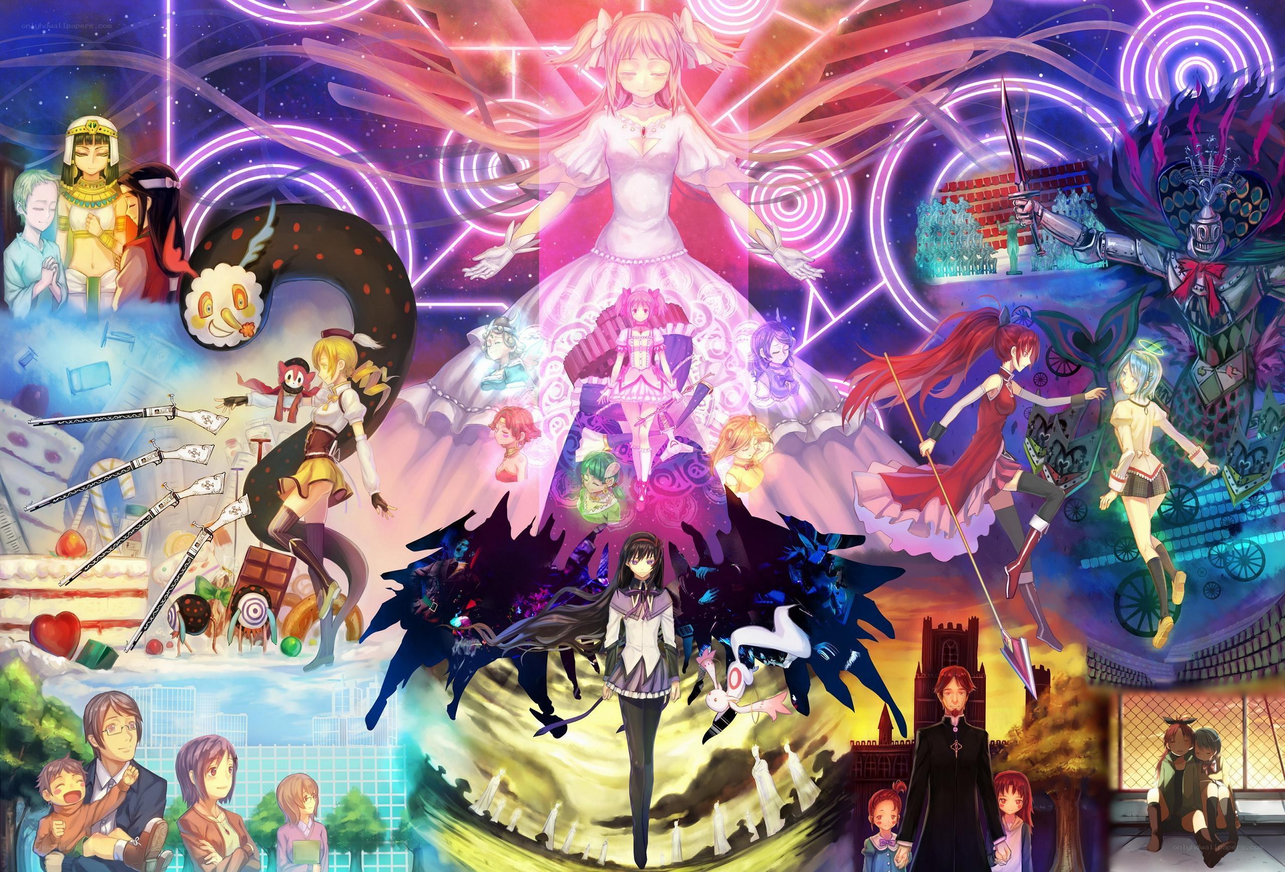 Anime character collage artwork
