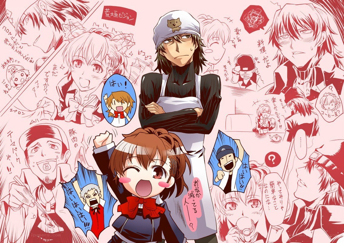 Anime character collage artwork