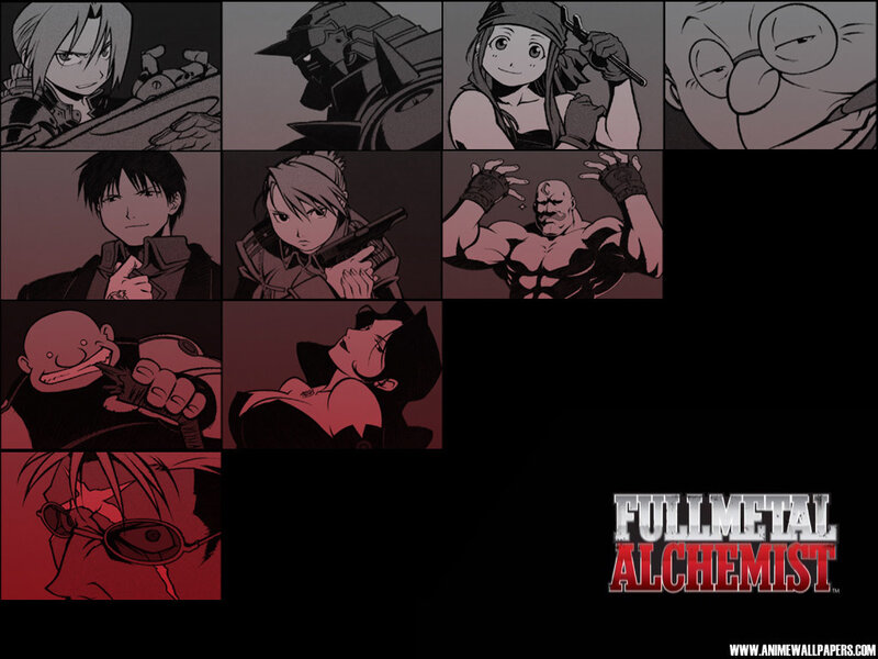 Anime Character Collage — Black, Dramatic, Manga, Characters, Robot