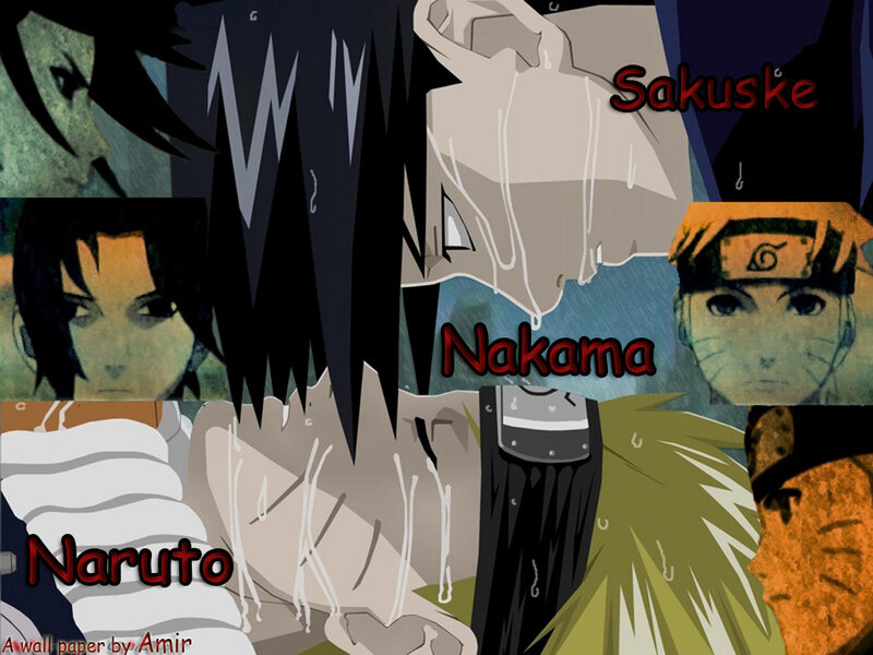 Anime Character Collage — Black, Dramatic, Manga, Characters, Text, Rain