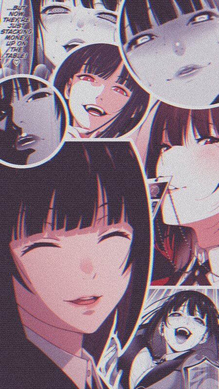 Anime Character Collage — Black, Dramatic, Manga, Manga Panels, Text Bubbles