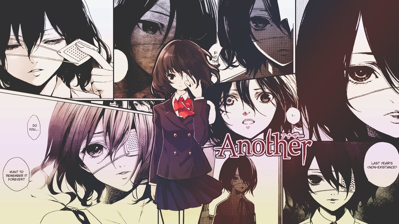 Anime Character Collage — Black, Dramatic, Manga, School Uniform