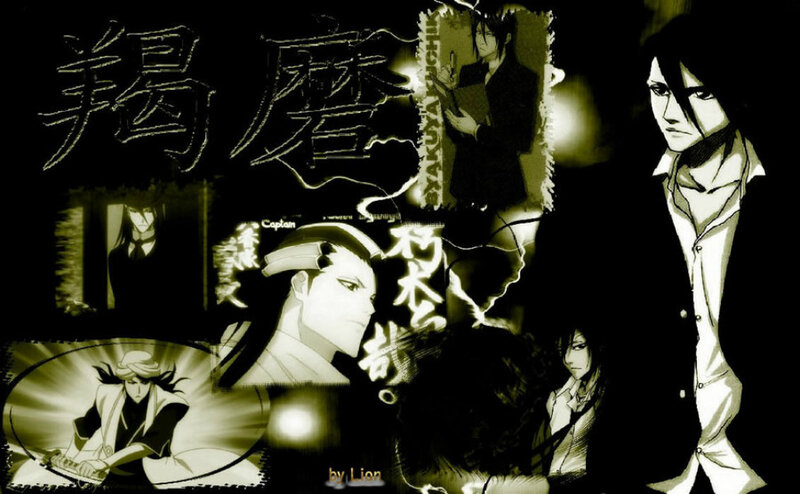 Anime Character Collage — Black, Dramatic, Night