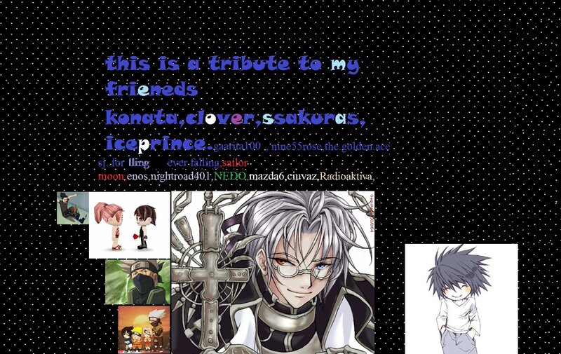 Anime Character Collage — Black, Nostalgic