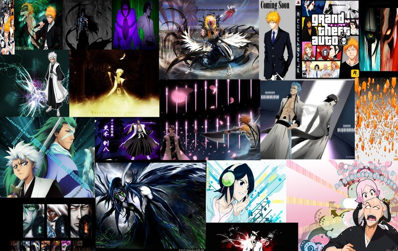Anime Character Collage — Black