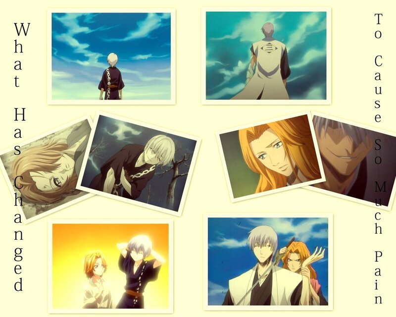 Anime Character Collage — Blue, Dramatic, Afternoon