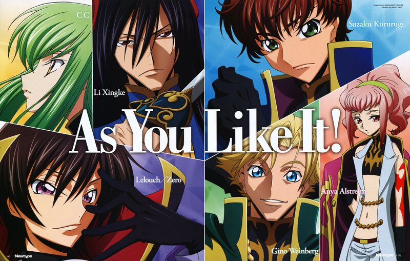Anime Character Collage — Blue, Dramatic, Characters
