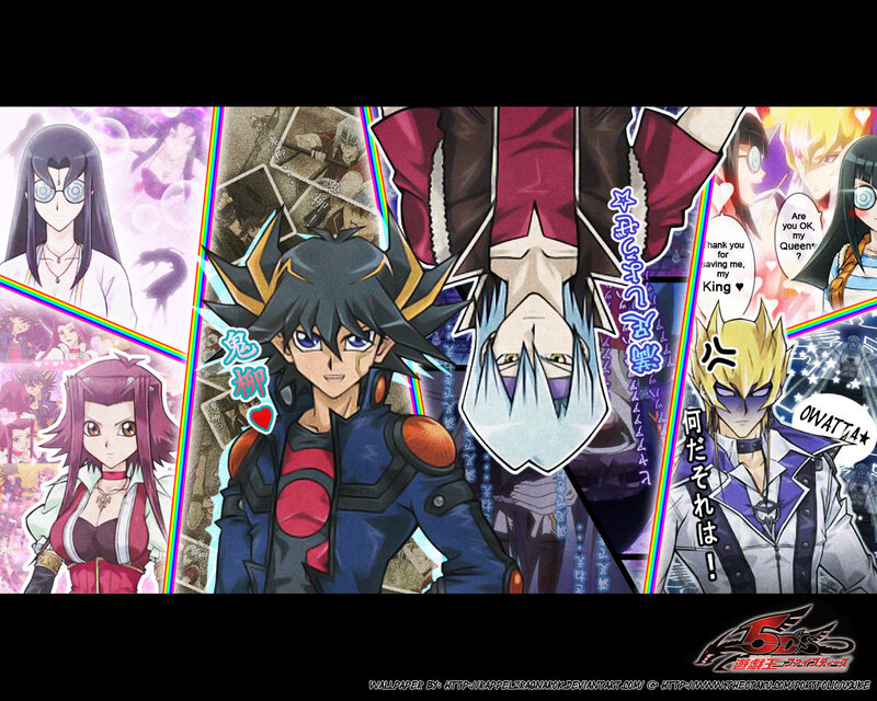 Anime Character Collage — Blue, Dramatic, Manga