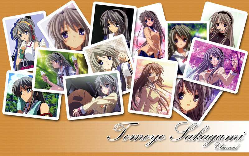 Anime Character Collage — Brown, Calm