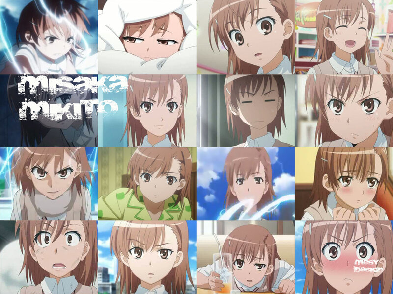 Anime Character Collage — Brown, Dramatic