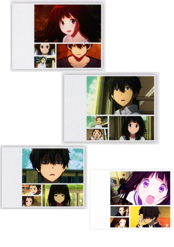 anime character collage cards