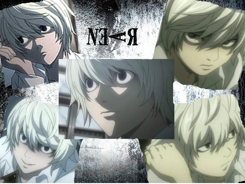 Anime Character Collage — Gray, Dramatic