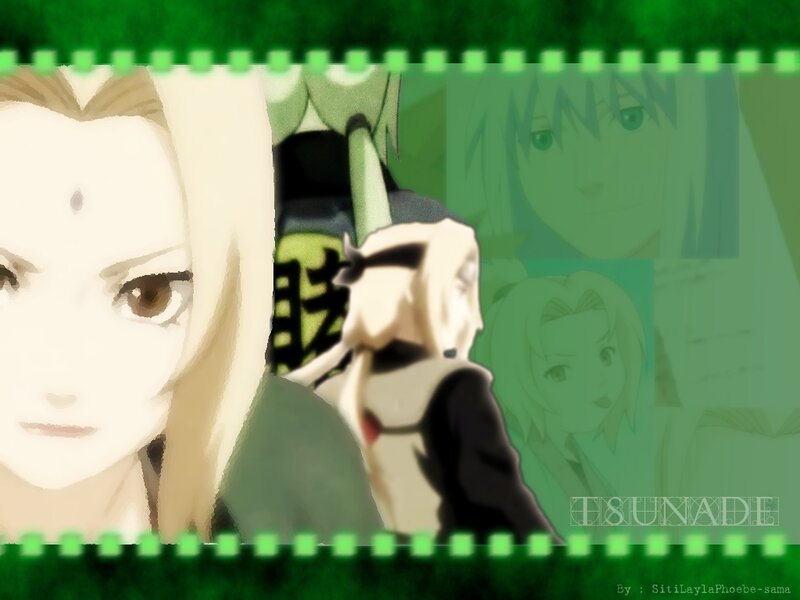Anime Character Collage — Green, Dramatic