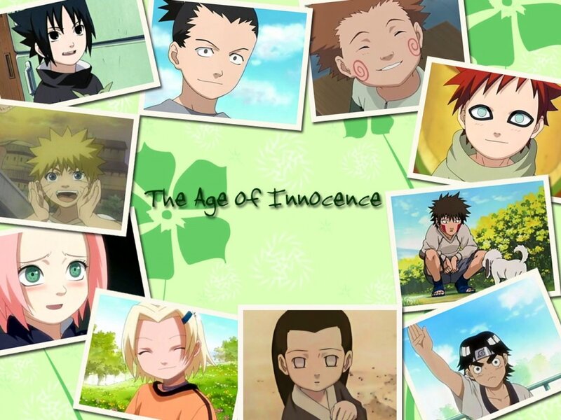 Anime Character Collage — Green, Nostalgic