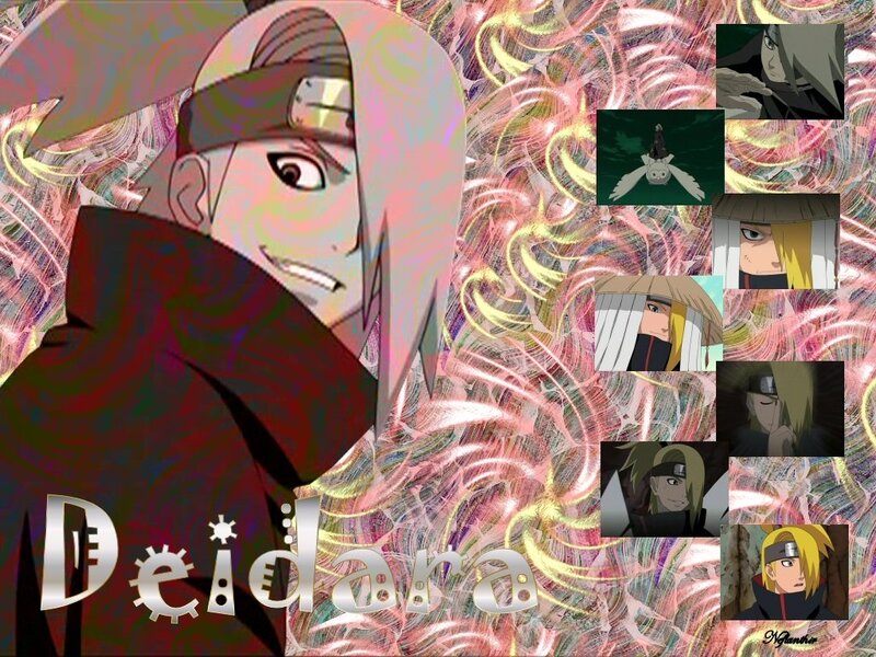 Anime Character Collage — Pink, Dramatic, Digital Art