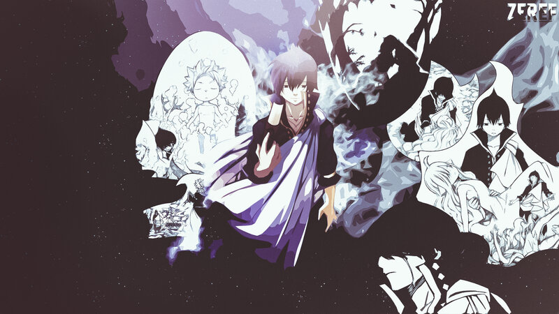 Anime Character Collage — Purple, Dramatic, Night