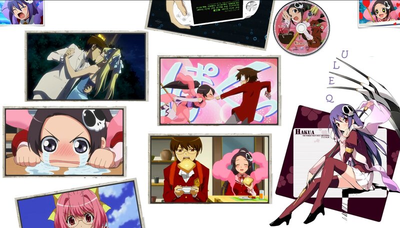 Anime Character Collage — Purple, Playful