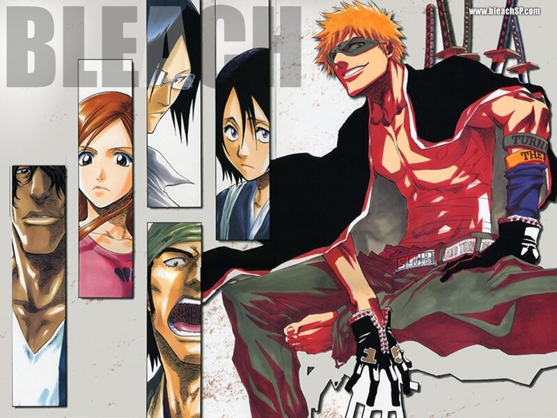 Anime Character Collage — Red, Dramatic, Manga, Characters, Swords