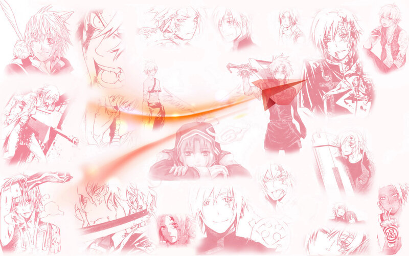 Anime Character Collage — Red
