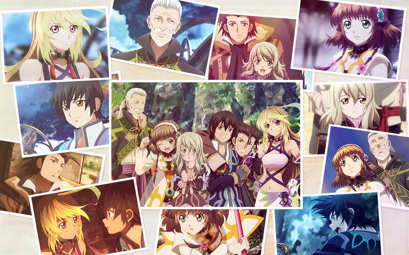 Anime Character Collage — Yellow, Dramatic, Characters